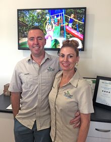 NCHP Seal Rocks Managers Katrina and Stephen Cawley are all smiles with their finalist nod