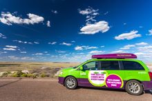 JUCY RVs have all the modern features of a mini RV, including a fridge, two gas stoves, a sink and two comfortable double beds that sleep up to four people. 
