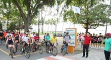 TTC Cycle Flag off : Cyclists from Singapore TraveP=