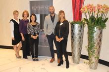 Aussie Contingent at LUX ZRH LtoR:Belinda Melocco; Margaret Lange; Emma Burnet; Stuart Reay and Ruth Leibson
