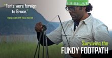 First-time hiker and camper, Bruce Persaud prepares for the Fundy Footpath. 