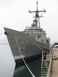 The exHMAS Canberra Vessel prior to being scuttled - exHMAS Cenbera Recreation Reserve