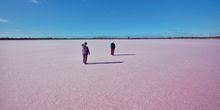 Pink Lakes at Murray Sunset National Park