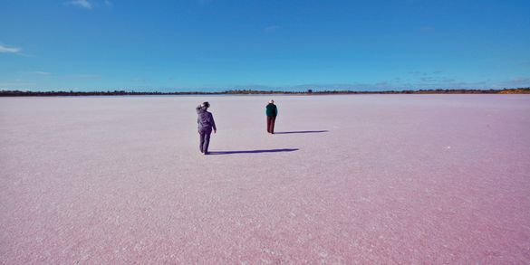 Pink Lakes at Murray Sunset National Park