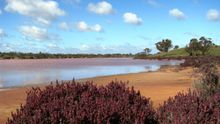 Pink Lakes at Murray Sunset National Park