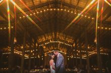 Swank Farms Wedding - Pole Barn Shot with Couple
