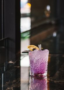 Viva Violetta signature cocktail - Grain Bar by Four Seasons Hotel Sydney 