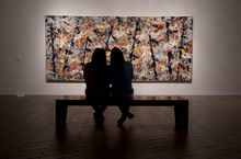Viewing Jackson Pollack's Blue Poles at the National Gallery of Australia