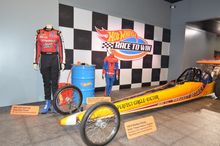 Equipment used by Funny Car dragster, Courtney Force-Rahal and NHRA Pro Stock Motorcycle racer, Angie McBride Smith
