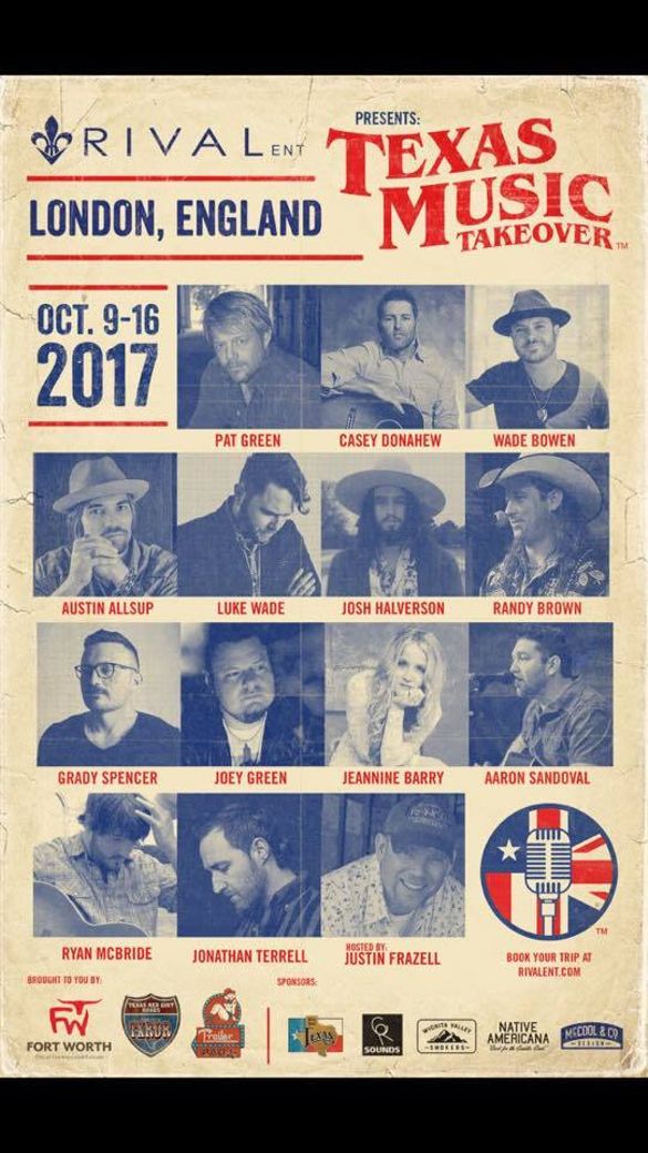 Texas Music Takeover 2017 Show Poster