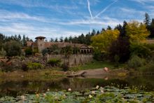 Enjoy wine in their conservatory at Villa Catalana Cellars in Mt. Hood Territory