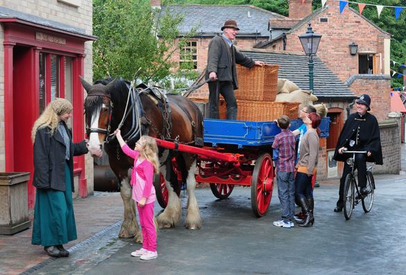 Family days out at Blists Hill Victorian Town,near Ironbridge