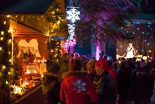Christmas market in the Alps