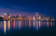 Chicago Skyline by Night