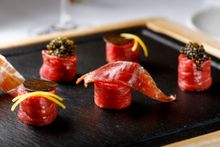 Beef Maki with Black Truffle and Osietra Caviar - h