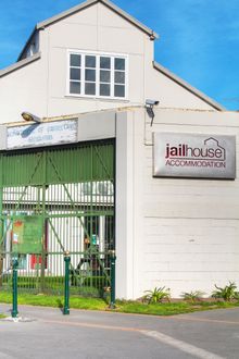 The Christchurch Jailhouse is a 80-bed hostel contains numerous accommodation options, from dorms to a family room.