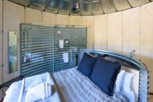 The silos at Silo Stay in Christchurch blend cutting-edge design and a commitment to the environment with the high-end accommodation you might not expect from the agricultural look of the complex. 