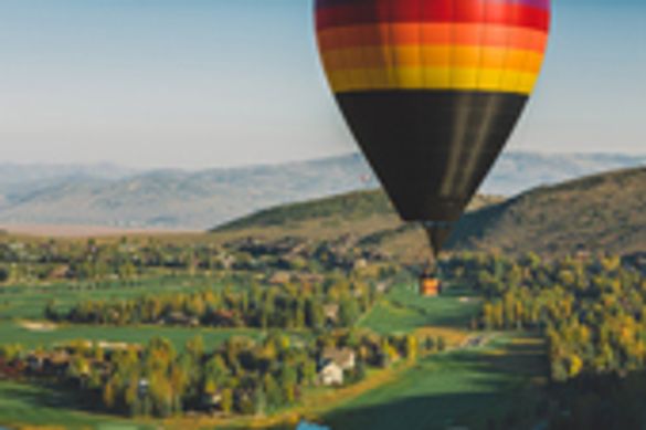 Balloon ride over Park City
