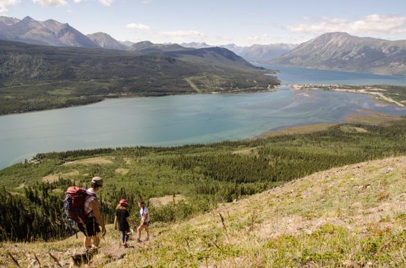 Carcross, Yukon, viewed from Nares Mountain