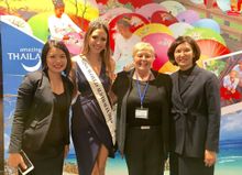 Guest speaker 'Miss World Australia 2016', shared her Thailand holiday experiences with the audience at Amazing Thailand Roadshow 2017