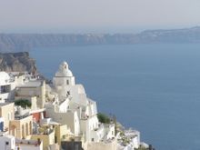 Santorini from above