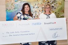 (L-R) – Cherie McGill, Mantra Group Executive Director of Human Resources and Rosie Batty, CEO of the Luke Batty Foundation 