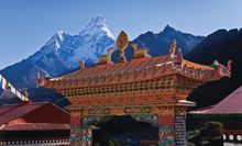 Views of Ama Dablam from Thyangboche Monastery