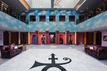 Lobby of Paisley Park in Chanhassen, Minn.