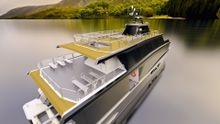 An artist's impression of the exterior of the new Gordon River Cruises vessel