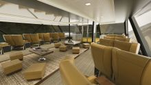 An artist's impression of the interior of the new Gordon River Cruises vessel