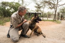 Daryll Pleasants at the Ol Pejeta anti-poaching unit