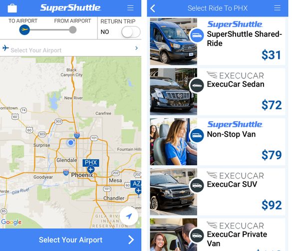 The only way to get great discounts this summer on SuperShuttle is to download the app for double airline miles and points and 10% off all services.