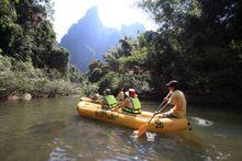 Canoing down the Sok River, Khao Sok National Park