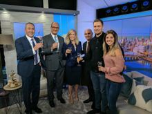 Mark Beretta; David Koch; Samantha Armytage; Greg Brady; Shane Rogers and his fiance