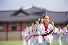 Taekwondo action