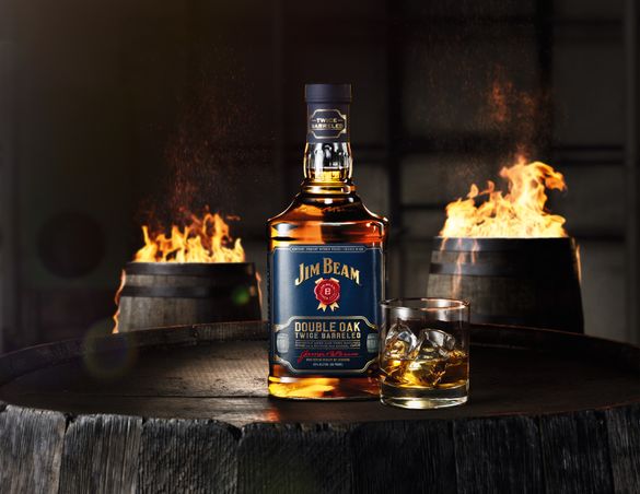 Jim Beam Double Oak -Double barrelled in charred American white oak barrels