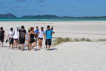 The Ultimate Whitehaven Beach Full Day cruise now includes a hike to Chance Bay