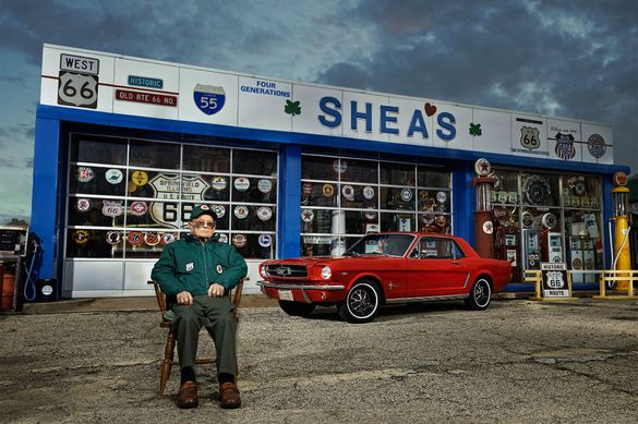Bill Shea of Shea's Gas Station Museum in Springfield, Illinois.