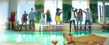 Poolside pleasures in West Hollywood, Calfornia make perfect selfie spots.  