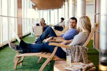 Relaxing on Deck 10