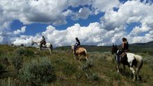 Mountain ride, Elk River Guest Ranch, Colorado