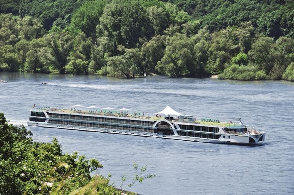 Fred. Olsen Cruise Lines' 156-guest river cruise boat Brabant Fred. Olsen Cruise Lines' 156-guest river cruise boat Brabant