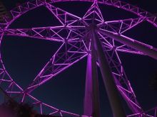 Melbourne Star Observation Wheel Turns Purple In Support Of Maddie's Match, Saturday July 8, 2017