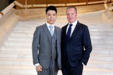 InterContinental Hong Kong Chief Sommelier Andy Au with General Manager Claus Pedersen