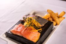Hot rock dining at Altitude Restaurant + Bar