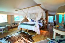 Luxury safari tent at Fathala Wildlife Reserve