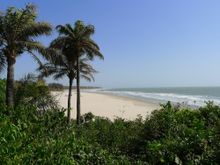 The beach at La Paillote Village Hotel 