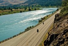 Highway 200 follows the Clark Fork River in Western Montana.