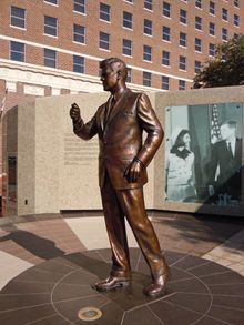 JFK Tribute in downtown Fort Worth, TX