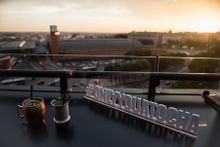 Cocktails and view of Madrid from Only YOU Atocha SEPTIMA bar